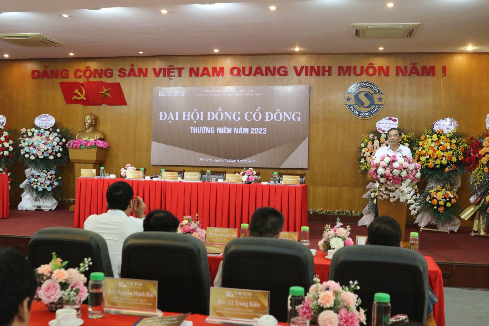 Công ty cổ phần xi măng Vicem Sông Thao tổ chức thành công Đại hội đồng cổ đông thường niên năm 2023