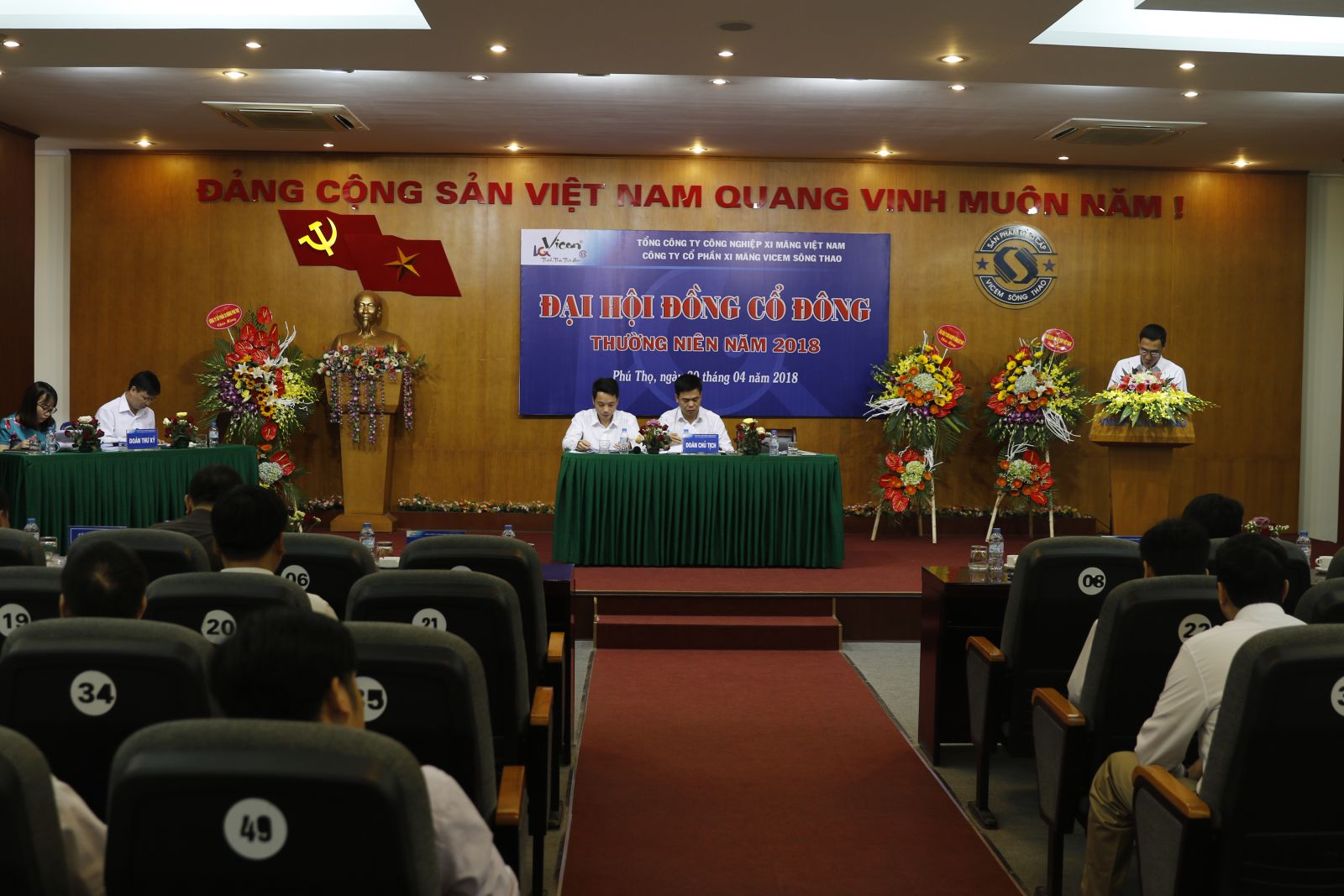 Công ty cổ phần xi măng Vicem Sông Thao tổ chức thành công Đại hội đồng cổ đông thường niên năm 2018