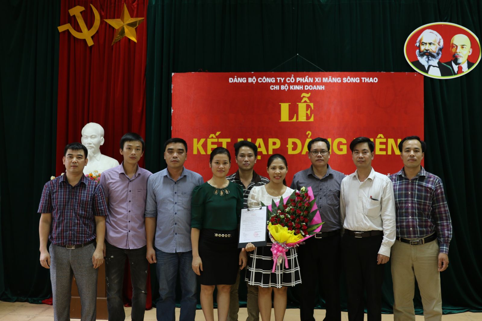 6 tháng đầu năm, Đảng bộ Công ty CP Xi mắng Sông Thao kết nạp mới 12 đảng viên